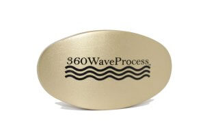 Gold 3WP Oval 360 wave brush