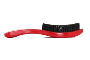 3WP Curved Red 360 Wave Brush handle