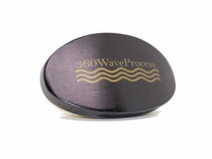 Curved Black 3WP oval 360 Wave brush