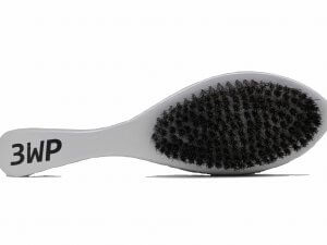 3WP curved silver 360 wave brush handle
