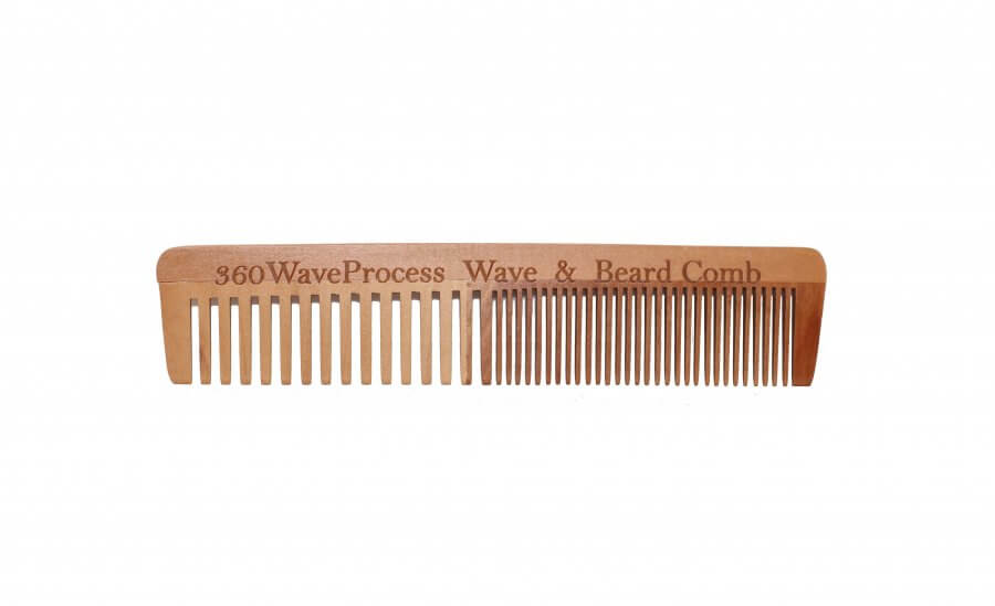 Engraved 3WP Wooden Wave Beard Combs – 360WaveProcess