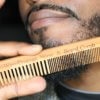 Wooden wave and beard comb