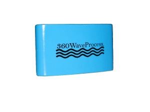 Softer Medium Bristle 360 Wave Brush. (Sky Blue)