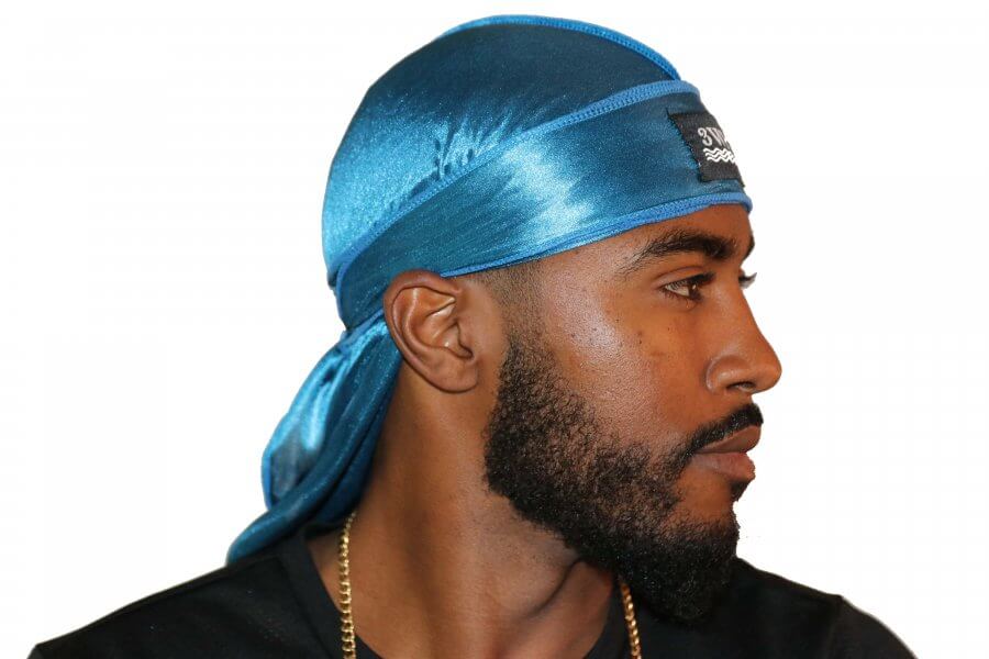 Turquoise 3WP Silky durag.