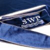 Royal Blue Velvet Durag white stitching