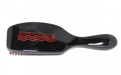 3WP Curved gloss black 360 Wave Fork Breaker Brush handle