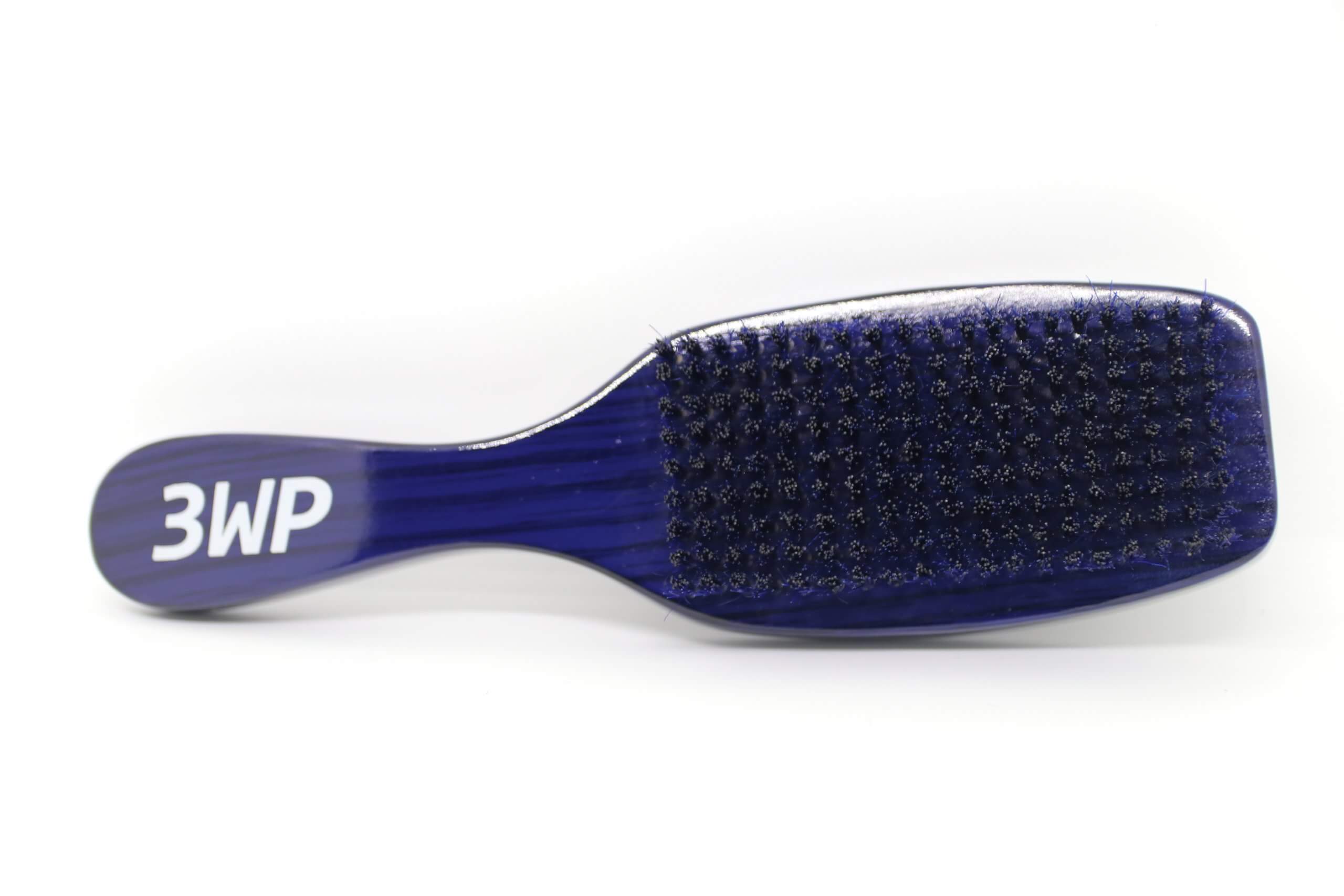SPI Styles - 360 Waves Professional - HARD Curved Wave Brush (BLUE ICE)